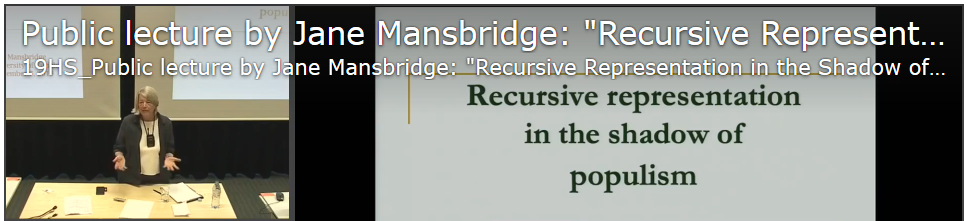 Lecture JaneMansbridge 2019 09
